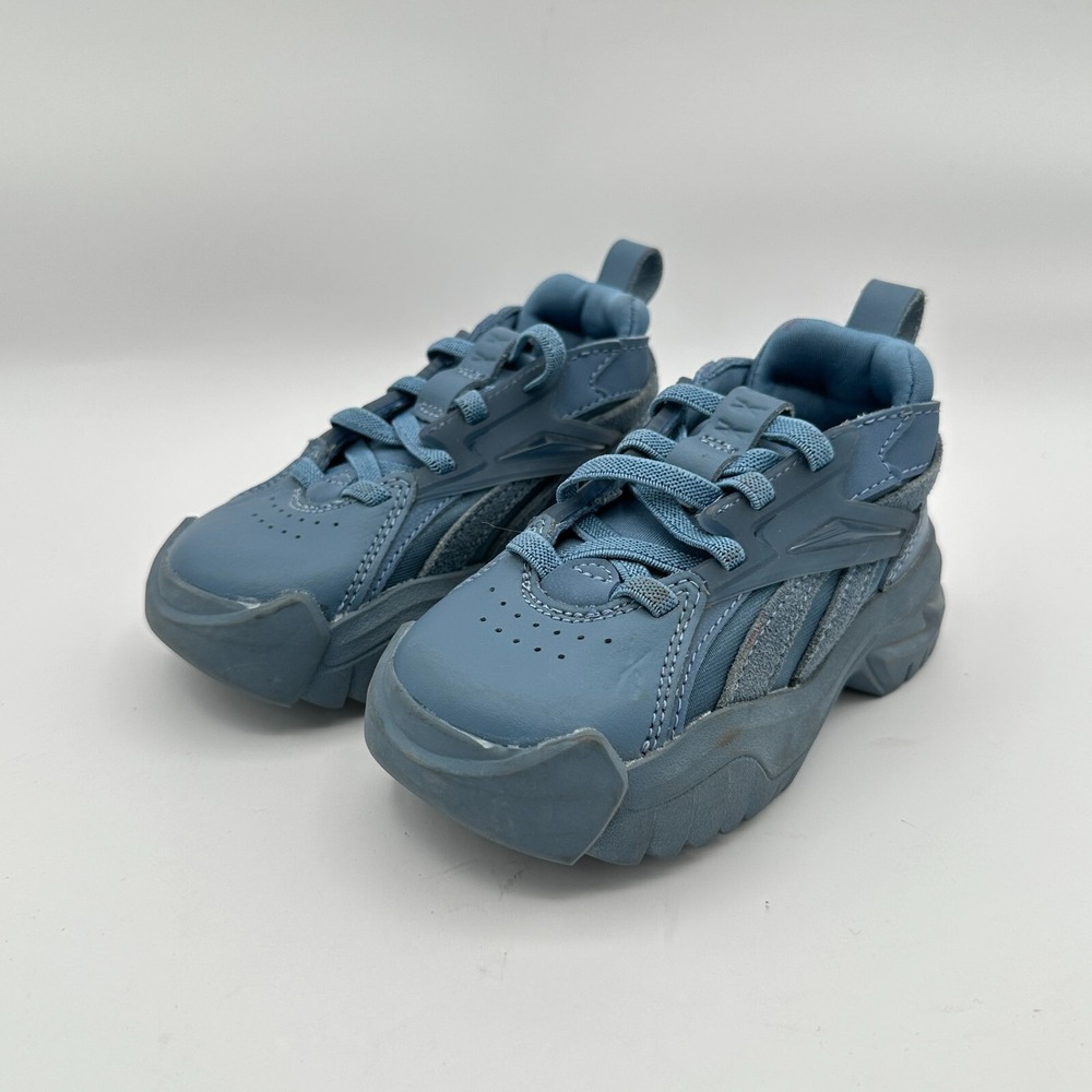 Reebok Cardi B Club C V2 Sneakers Shoes Kids Size 6 Blue Leather Streetwear NYC